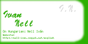 ivan nell business card